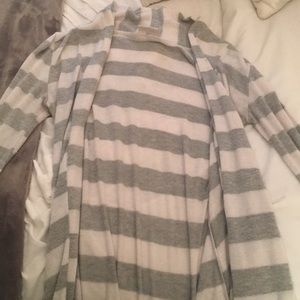 Long sleeved striped cardigan